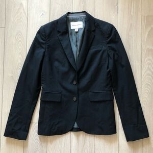 Banana Republic Classic Wool Blend Stretch Blazer in Black Size 4